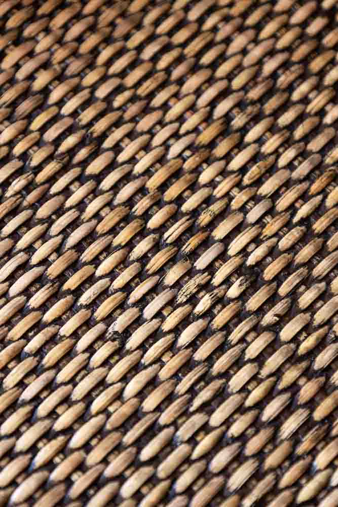 Dark Brown Rattan Console/Drinks Table - Image 13