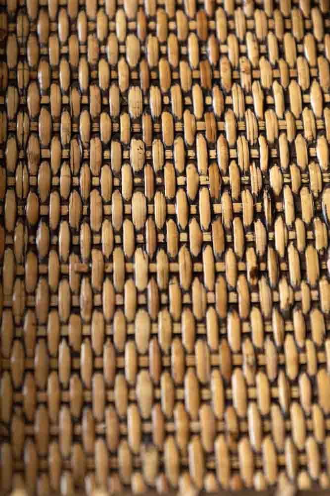 Dark Brown Rattan Side Table - Image 6