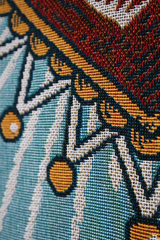 Denim & Bone Blue Loved Woven Cotton Throw - Image 6