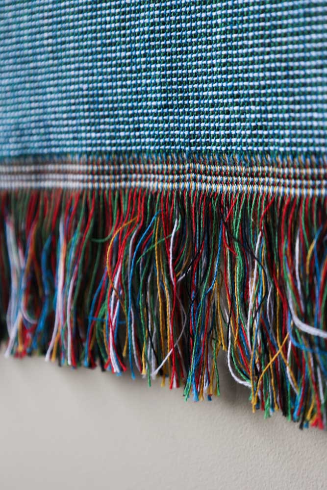 Denim & Bone Blue Loved Woven Cotton Throw - Image 8