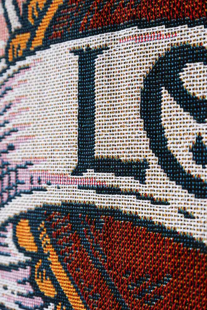 Denim & Bone Pink Loved Woven Cotton Throw - Image 9