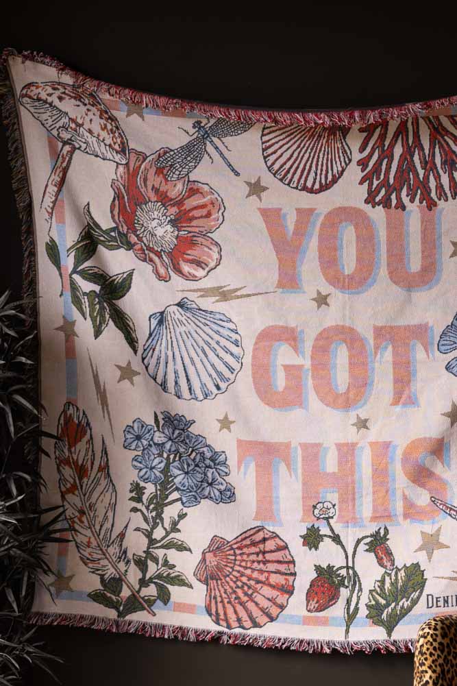 Denim & Bone You Got This Woven Cotton Throw - Image 6