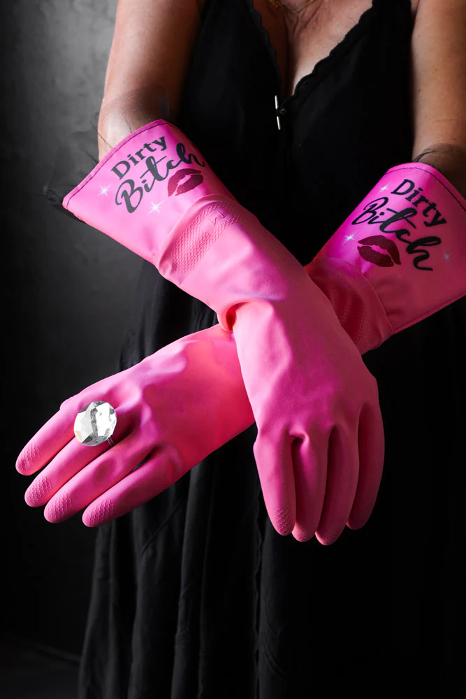 Dirty Bitch Luxury Washing Up Gloves - Image 4