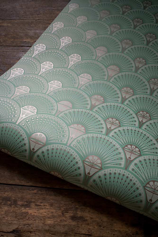 Divine Savages Deco Martini Copper Patina Wallpaper - Image 11