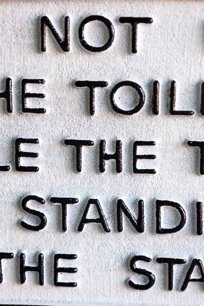 Do Not Use The Toilet When The Train... Hanging Sign - Image 4