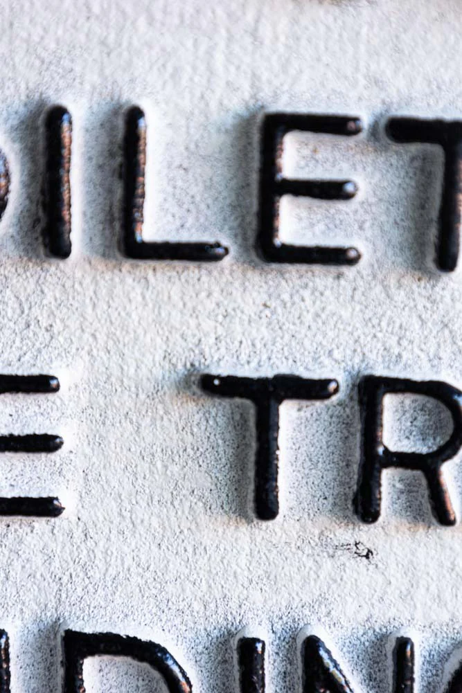 Do Not Use The Toilet When The Train... Hanging Sign - Image 5