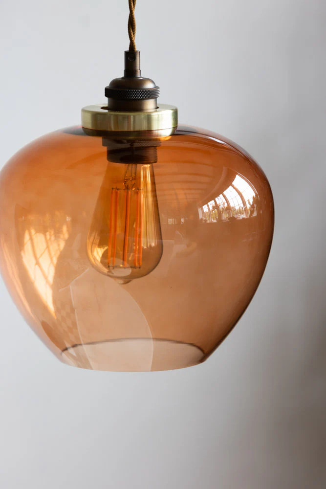 Easyfit Amber Glass Ceiling Light Shade - Image 3