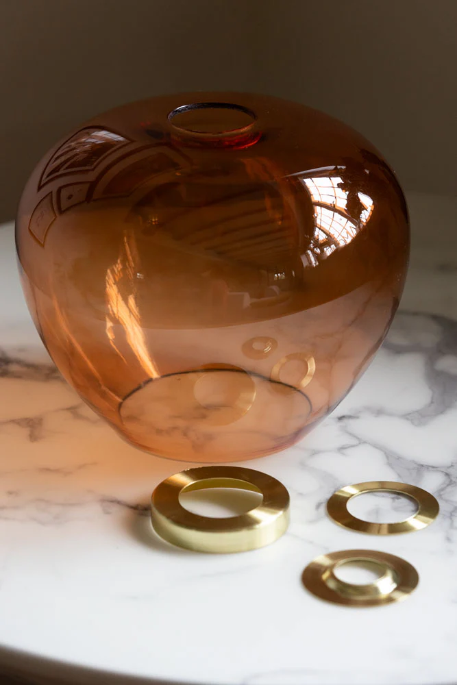 Easyfit Amber Glass Ceiling Light Shade - Image 4