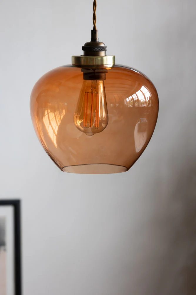 Easyfit Amber Glass Ceiling Light Shade - Image 5