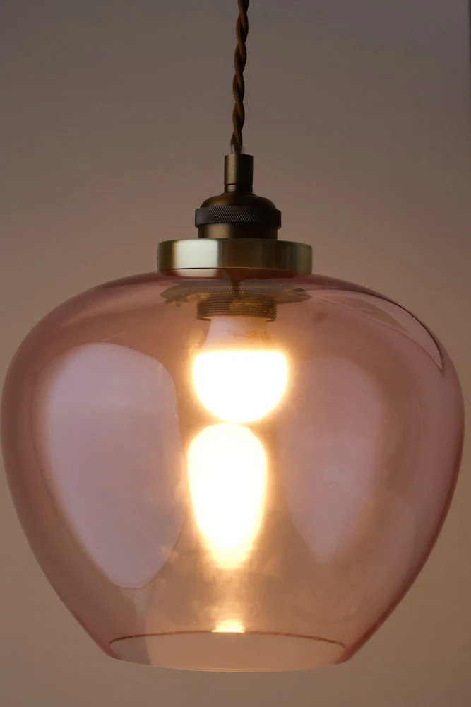 Easyfit Pink Glass Ceiling Light Shade - Image 4