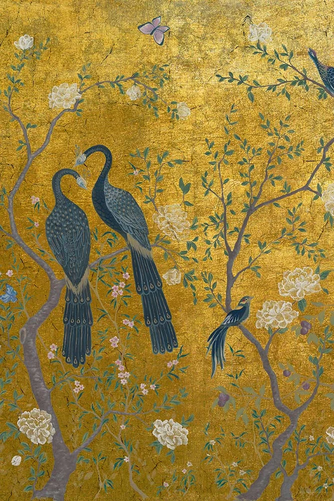 Edo Mural Design Wallpaper Panel - Gold - Image 2