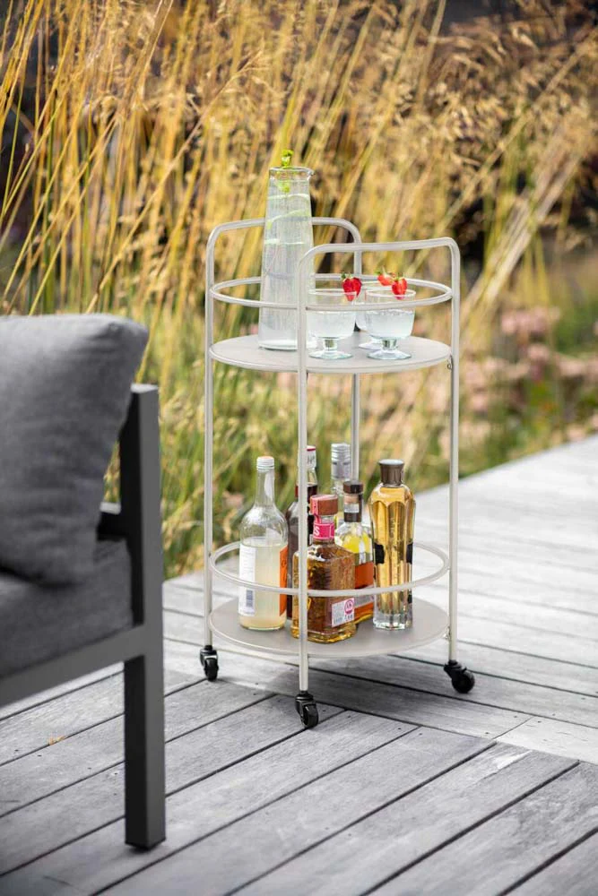 Effortless Outdoor Drinks Trolley in Clay - Image 4