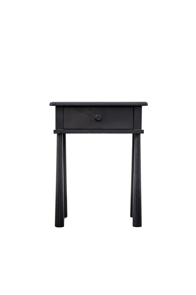 Elegant Black Bedside Table - Image 3