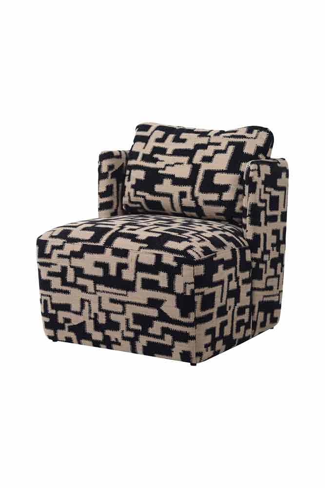 Fabulous Monochrome Pattern Club Chair - Image 7