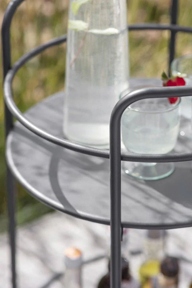 Effortless Outdoor Drinks Trolley In Grey - Image 3
