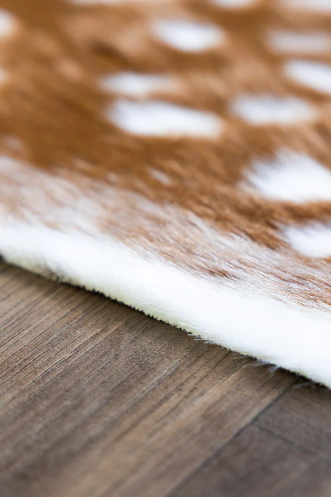 Faux Deer Hide Rug - Image 5