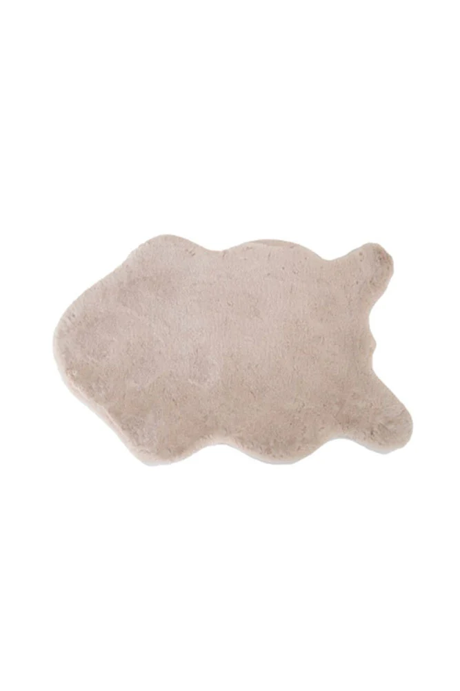 Faux Fur Natural Rug - Image 6