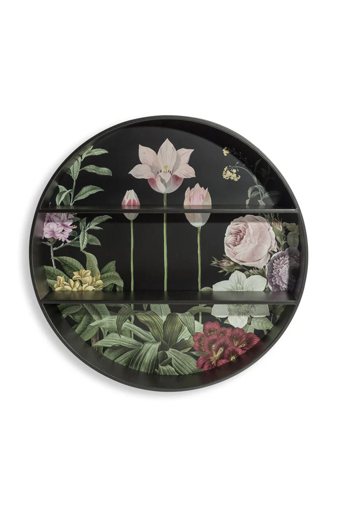 Floral & Black Metal Display Shelves - Image 13