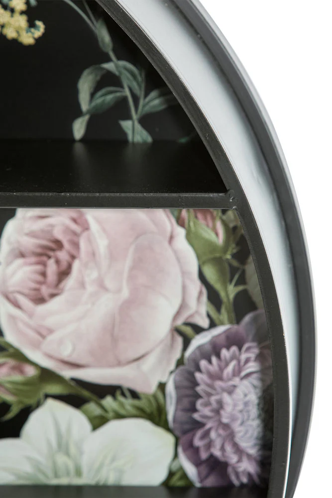 Floral & Black Metal Display Shelves - Image 14