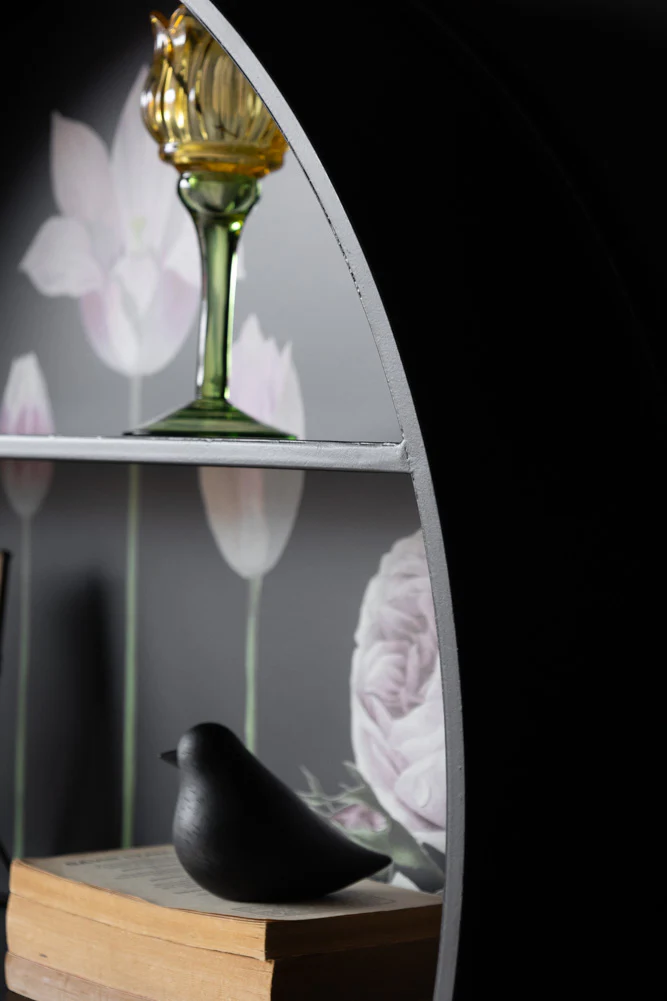 Floral & Black Metal Display Shelves - Image 6