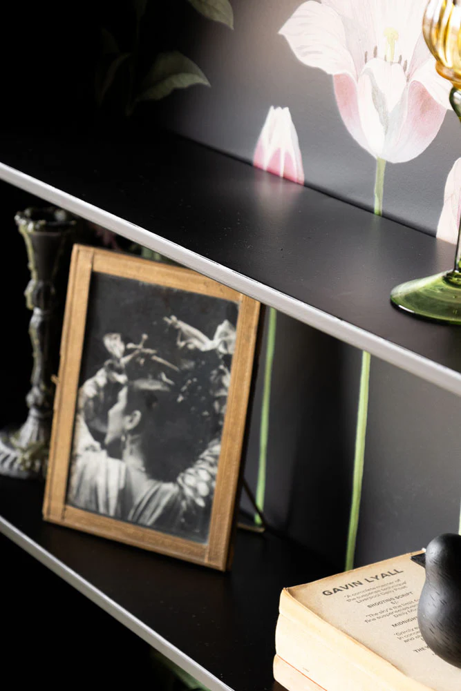 Floral & Black Metal Display Shelves - Image 8