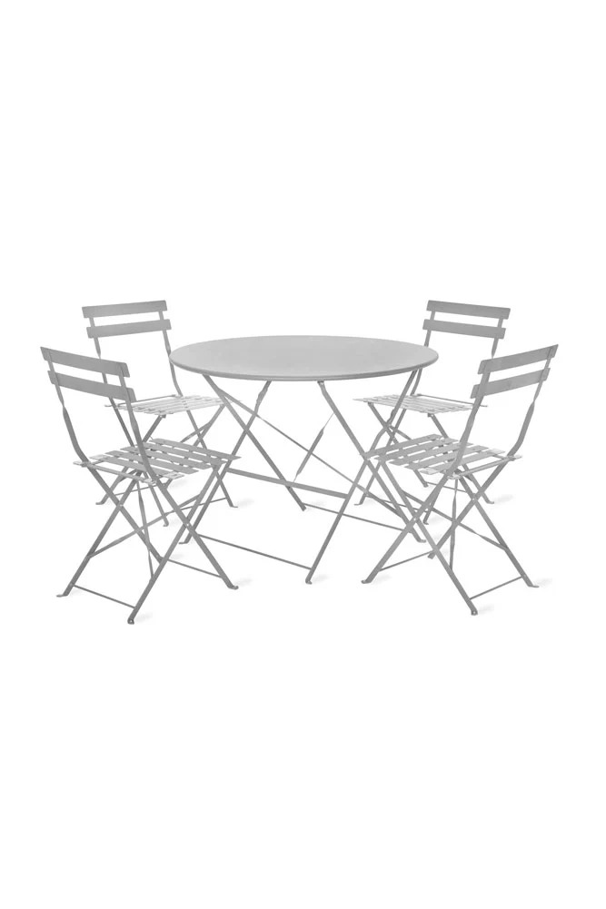 Bistro Dining Garden Set in White - Image 4