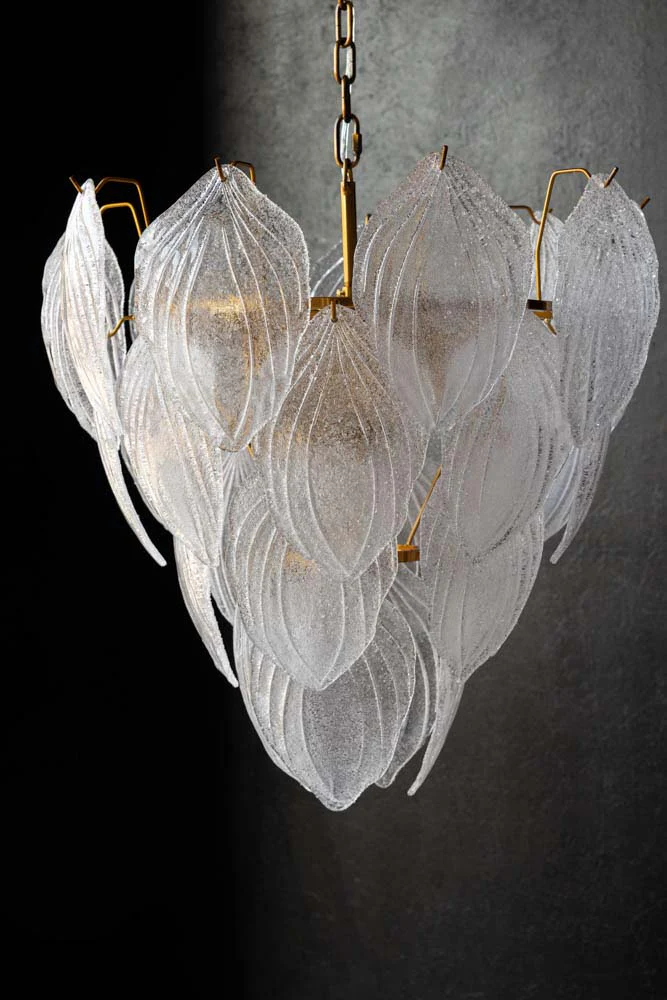 Frosted Leaves Chandelier - Image 3