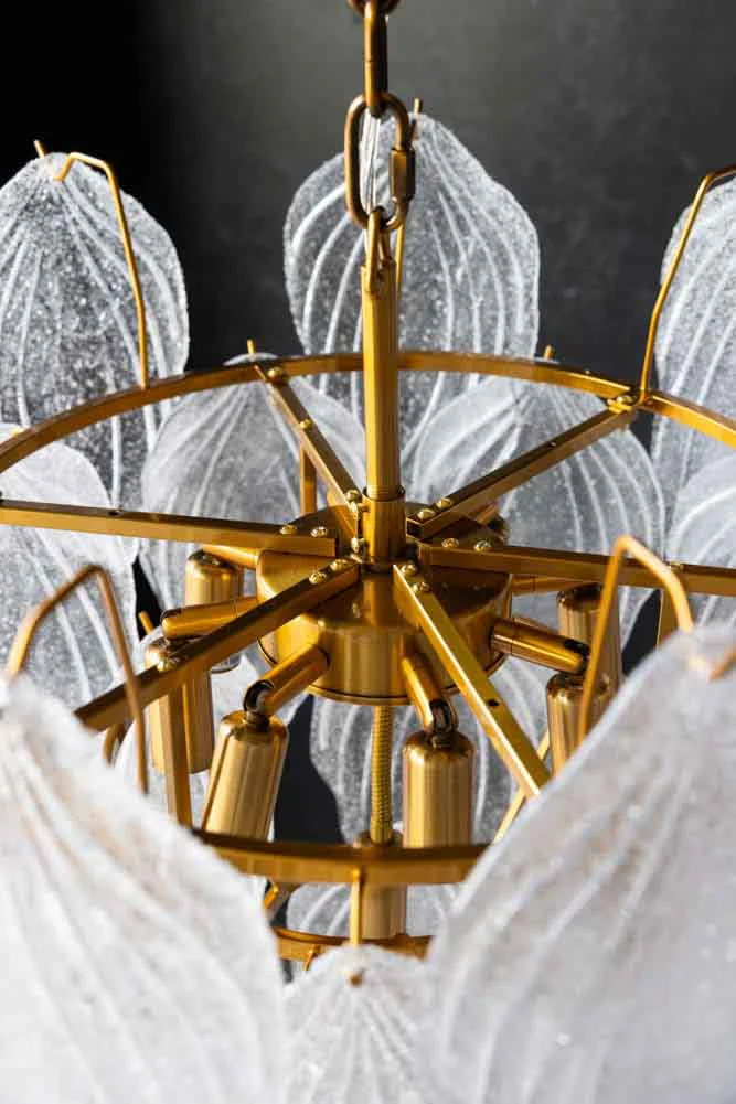 Frosted Leaves Chandelier - Image 6