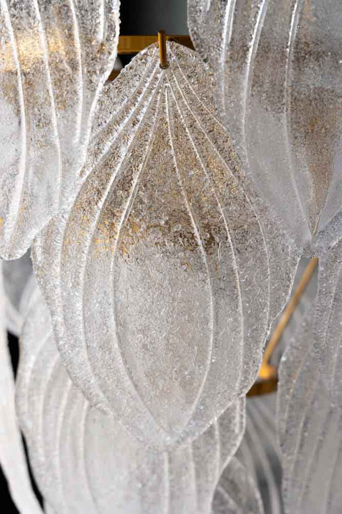 Frosted Leaves Chandelier - Image 7