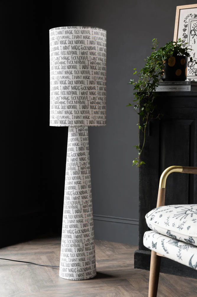 Fuck Normal, I Want Magic Print Floor Lamp - Image 2