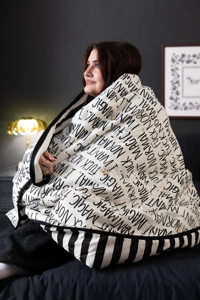Fuck Normal, I Want Magic Print Reversible Quilt - Image 6