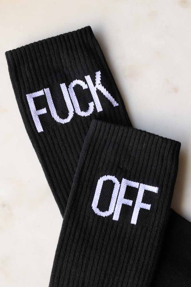 Fuck Off Black Socks - Image 2