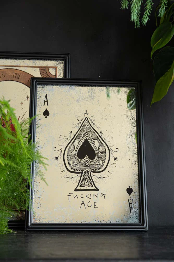 Fucking Ace Decorative Playing Card Mirror - Image 4