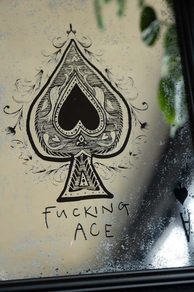 Fucking Ace Decorative Playing Card Mirror - Image 5