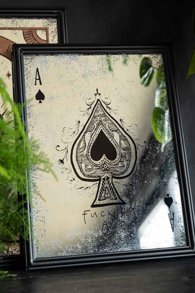 Fucking Ace Decorative Playing Card Mirror - Image 6