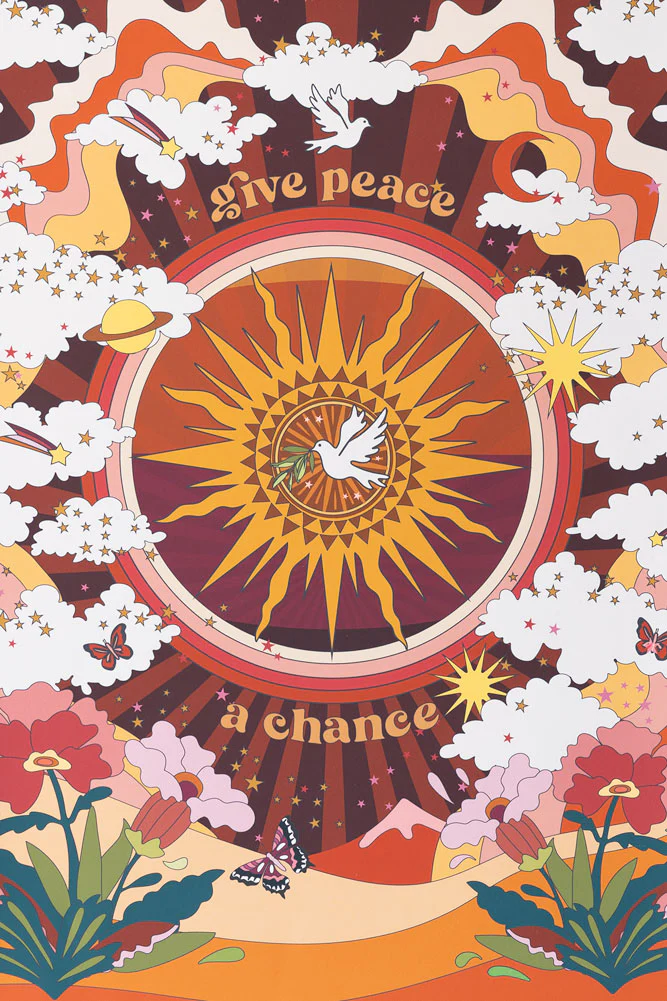 Give Peace A Chance A2 Art Print - Available in 4 Options - Image 3