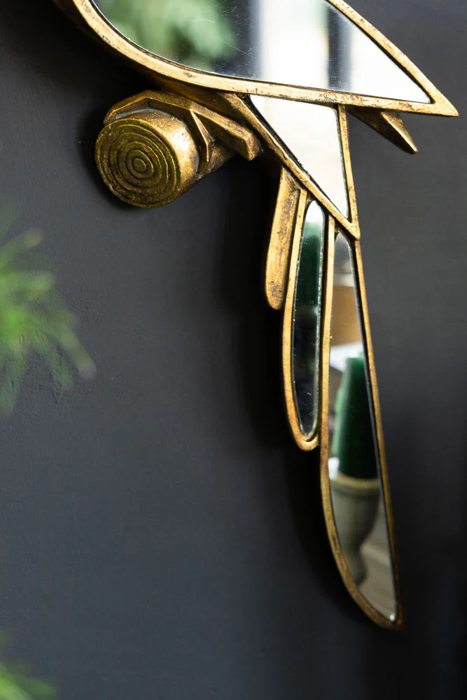 Gold Bird Decorative Wall Mirror - Image 3