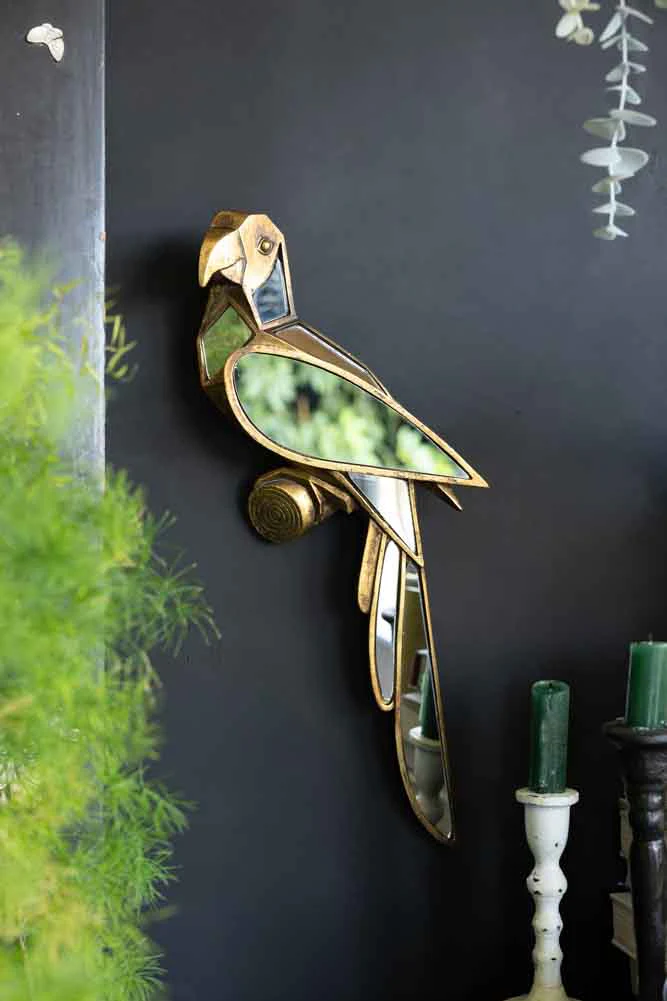 Gold Bird Decorative Wall Mirror - Image 4