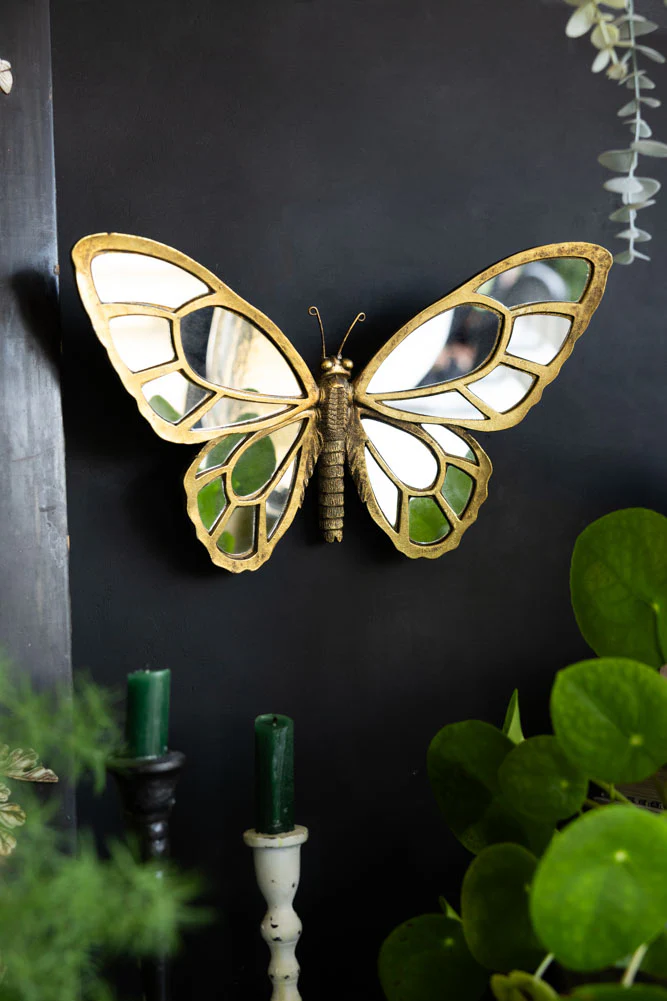 Gold Butterfly Decorative Wall Mirror - Image 4