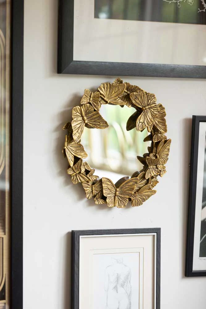 Gold Butterfly Mirror - Image 3