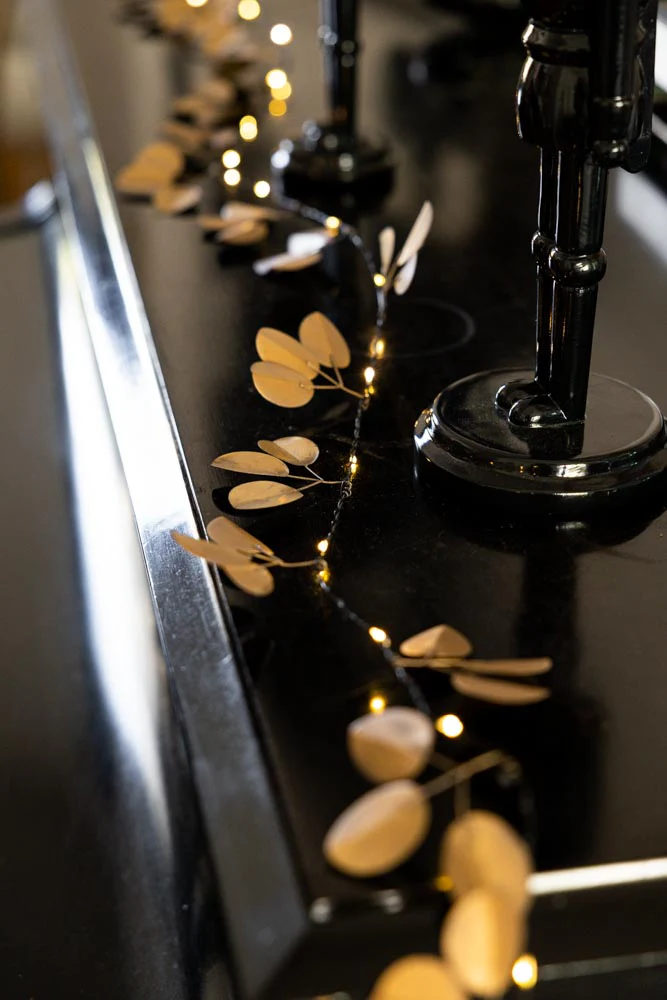Gold Eucalyptus Fairy Lights - Image 2