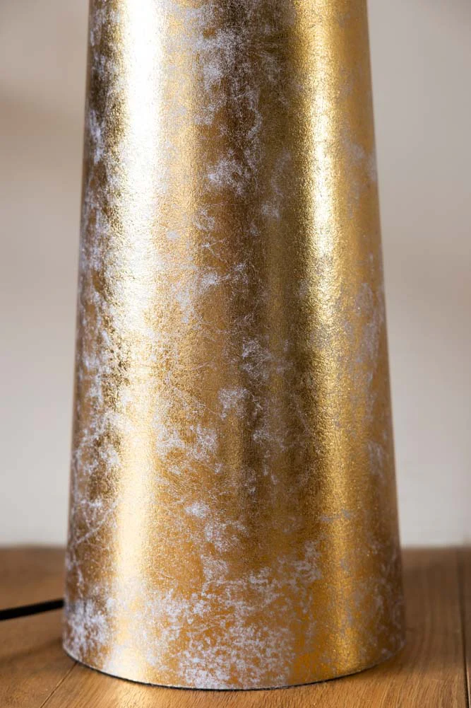 Gold Leafed Effect Floor Lamp - Image 4