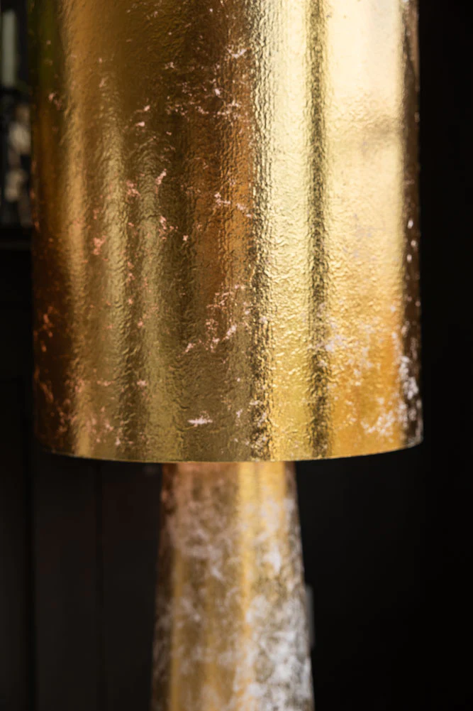 Gold Leafed Effect Floor Lamp - Image 5