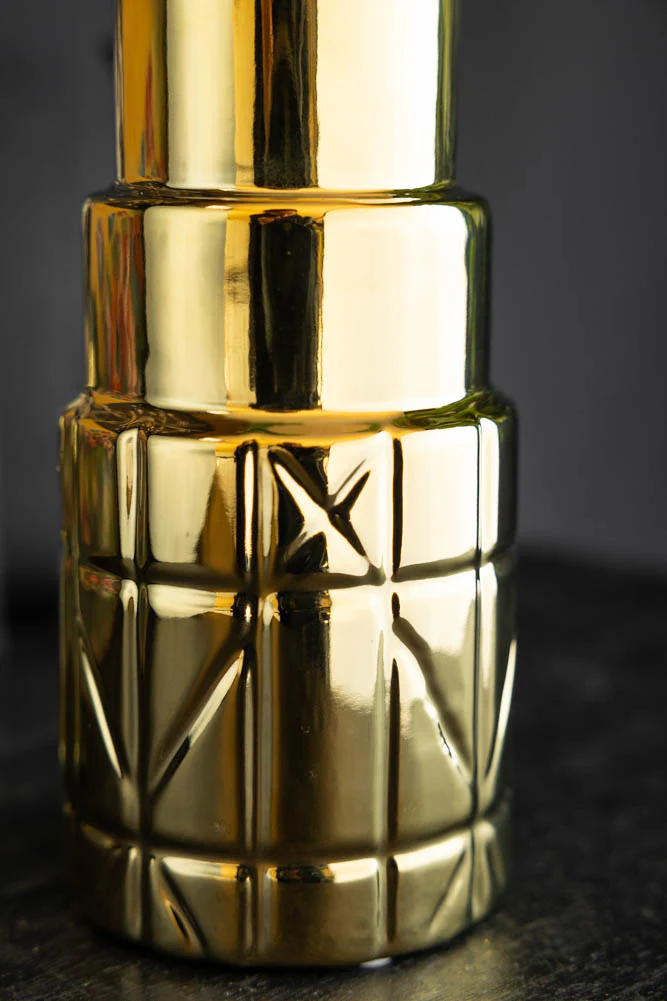 Gold Lipstick Vase - Image 2