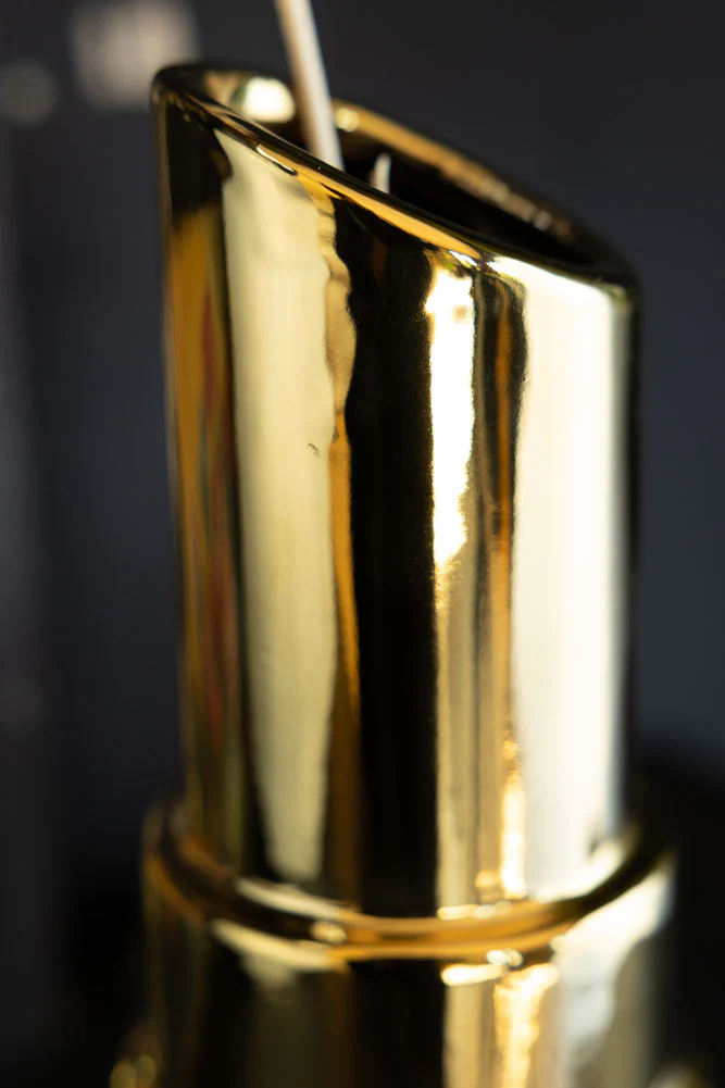 Gold Lipstick Vase - Image 5