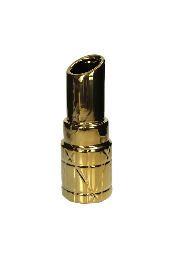 Gold Lipstick Vase - Image 6