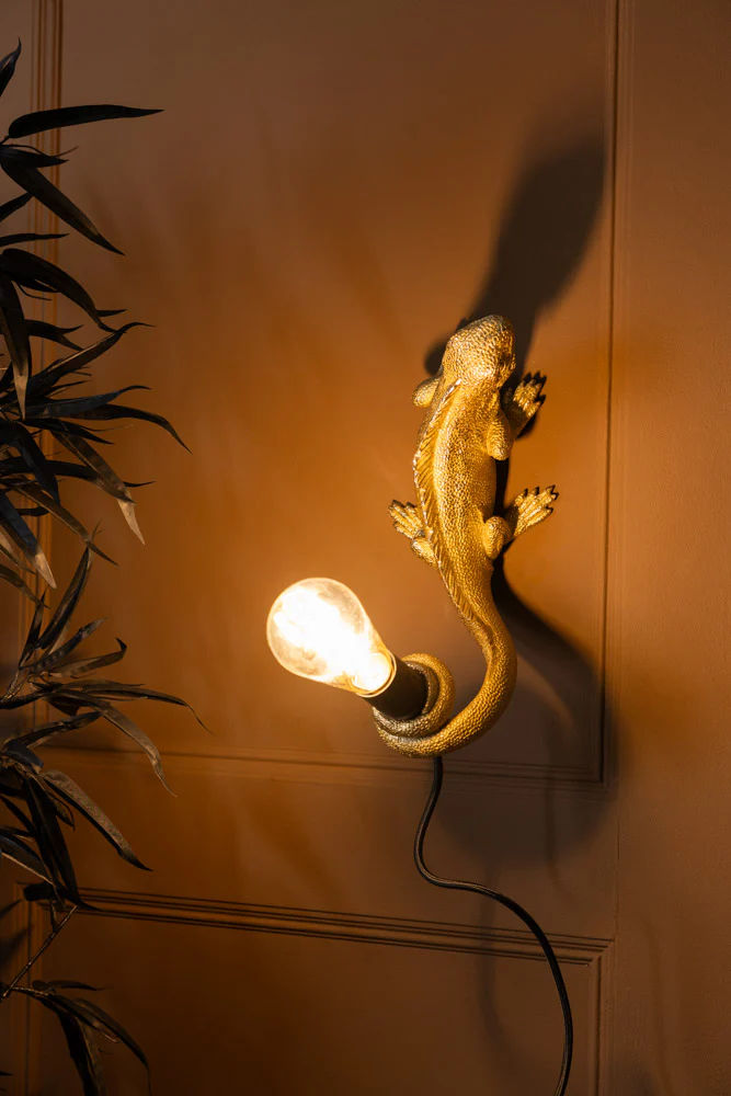 Gold Lizard Table/Wall Light - Image 2