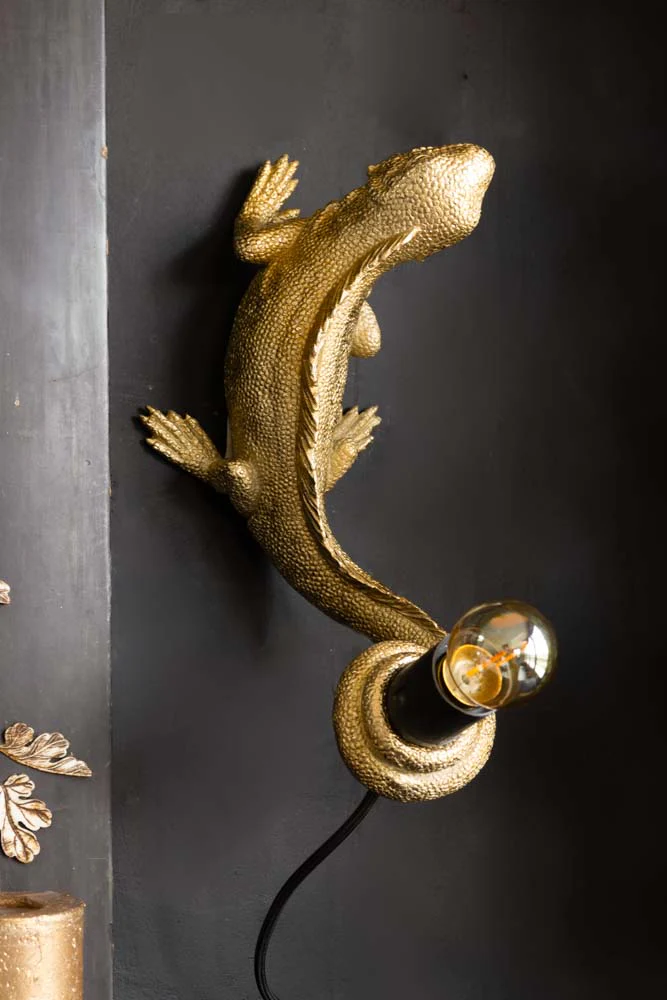 Gold Lizard Table/Wall Light - Image 6
