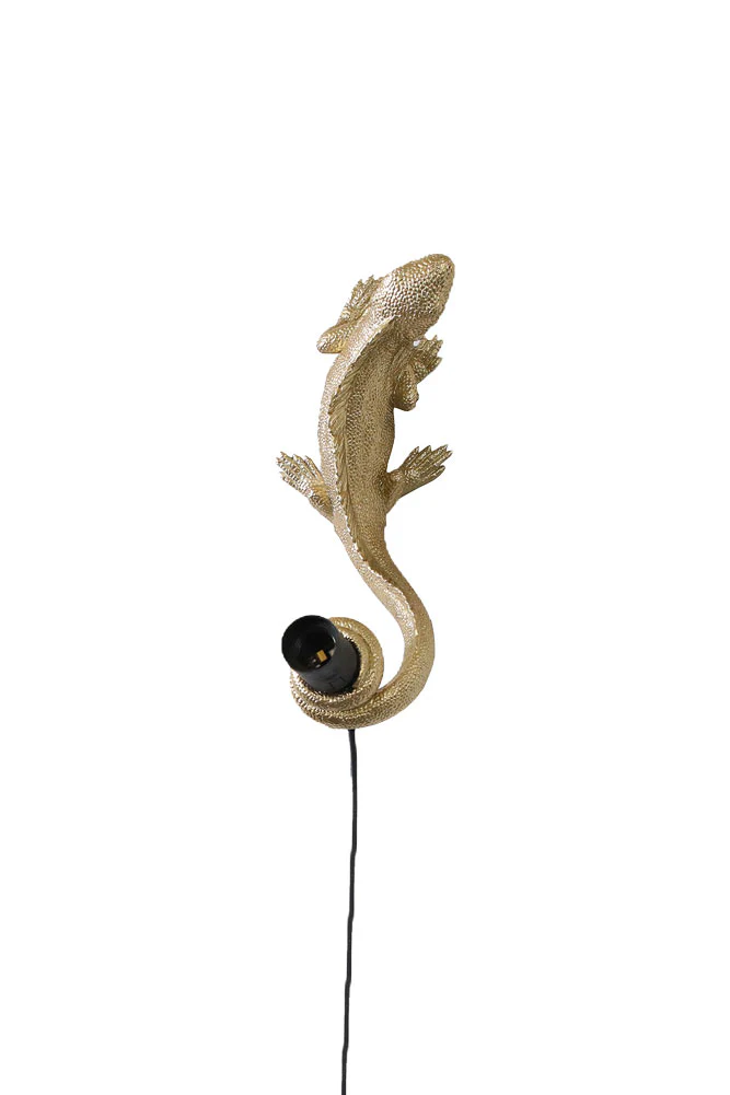 Gold Lizard Table/Wall Light - Image 9