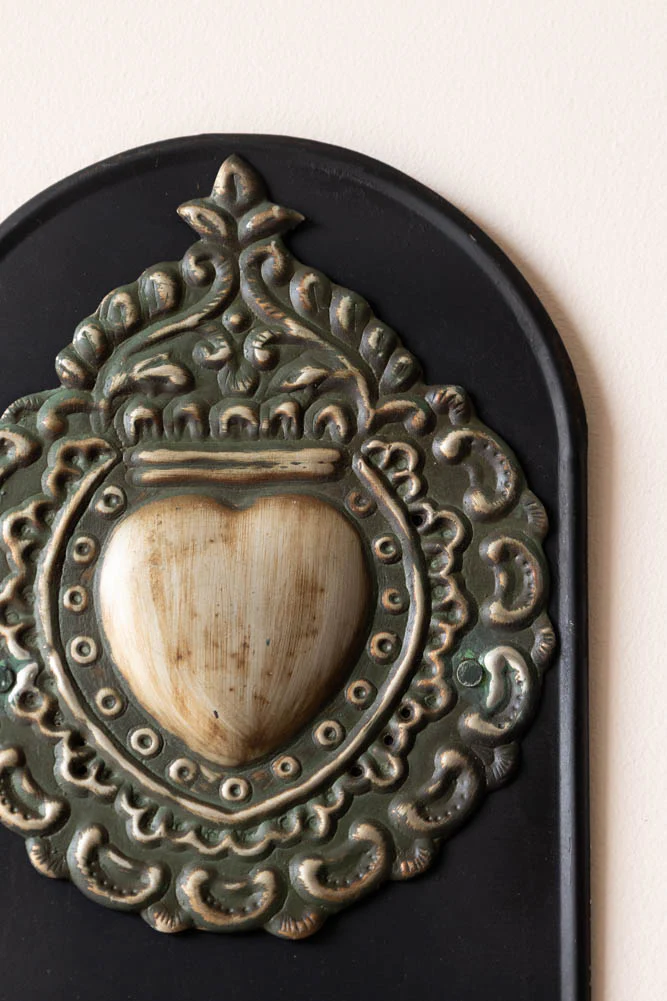Gold Milagro Heart Candlestick Wall Sconce - Image 5
